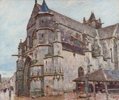 Notre-Dame de Moret in the Morning Rain by Alfred Sisley